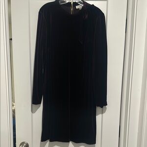 Harper Rose Purple Mini Sheath Dress with Long Bishop Sleeves for Cocktail